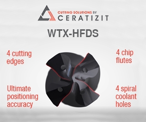 Ceratizit Introduces WTX, First Four-Fluted Drill