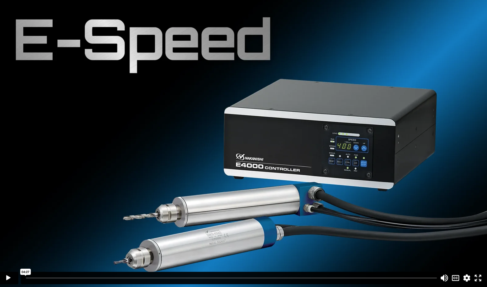 Nakanishi E-speed Ultra Precision Electric Spindles
