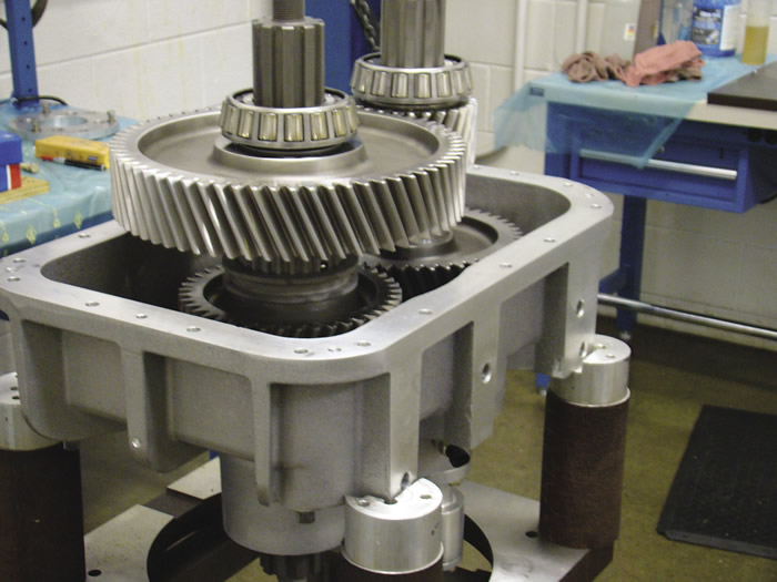 Assembly of a two-speed transfer case at ITAMCO.