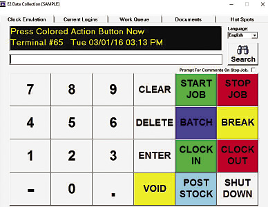 Shop floor terminals allow operators to enter scrap, suspect and good pieces in real time, giving management the ability to respond immediately.