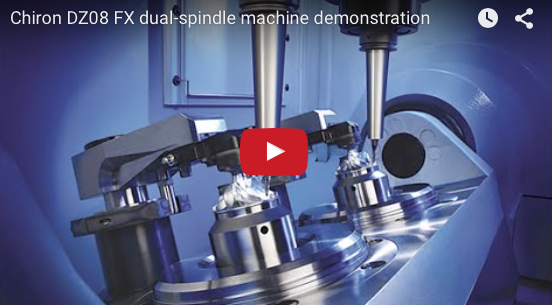Chiron DZ08 FX dual-spindle machine demonstration