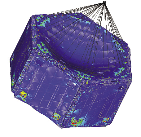 The “Plug-and-Play Satellite” features a modular framework of panels. Image courtesy Siemens PLM Software.