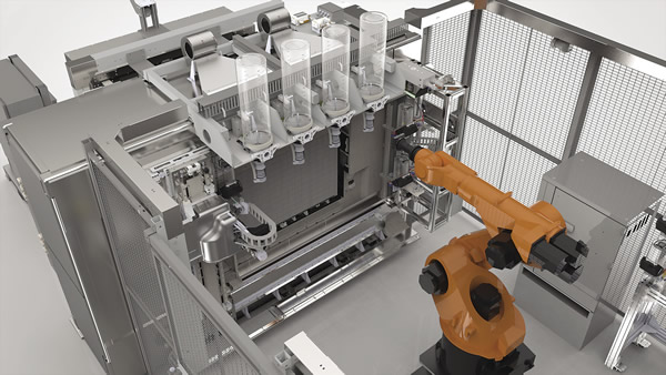 The Stratasys Infinite-Build 3D Demonstrator builds parts of unlimited length. Image courtesy Stratasys.