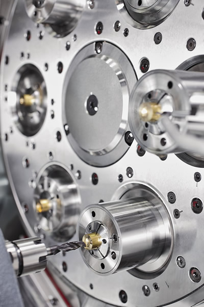 Counter-rotating end-working spindles increase operational spindle speeds.