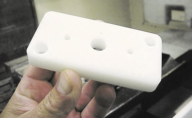 This adapter plate is a simple part, but once you can make one using a CAD/CAM system, you’ll have a good foundation for producing more complex parts. Image courtesy J. Harvey.