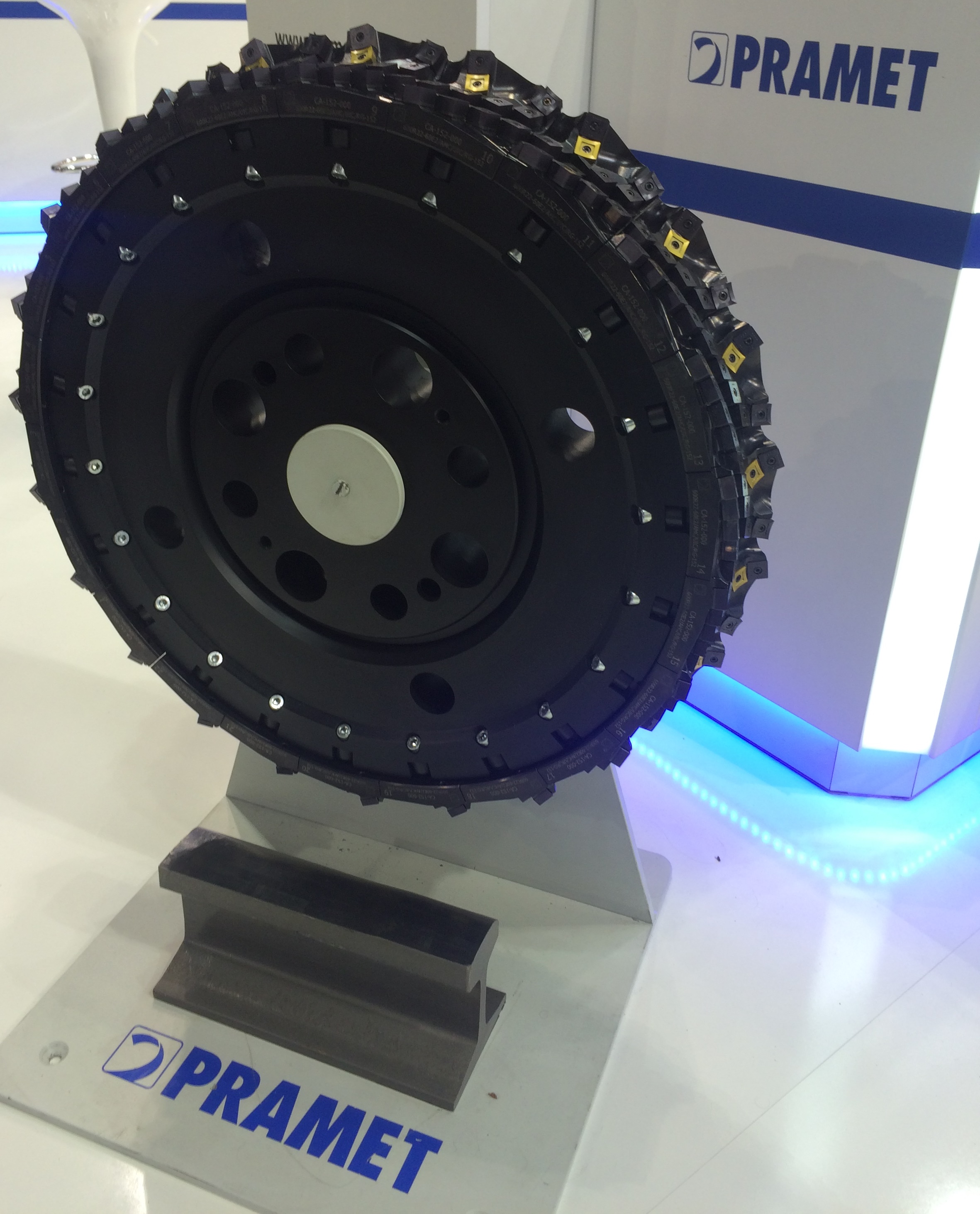 The Pramet dynamic rail milling cutter.