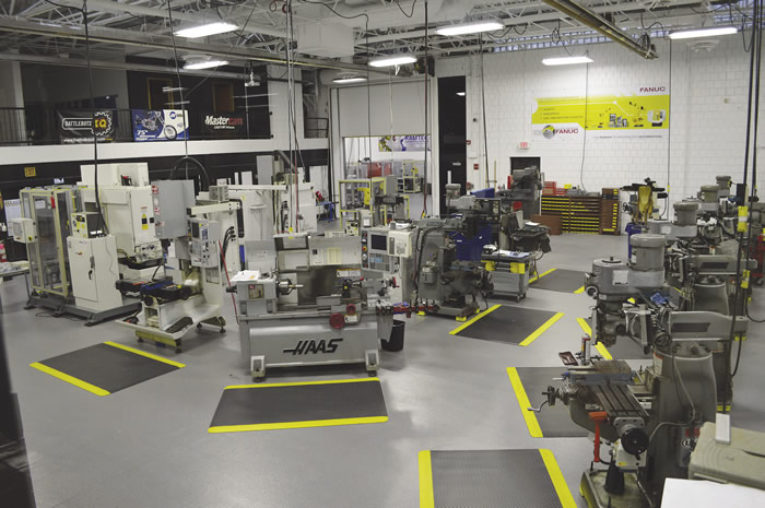 The RAMTEC (Robotics & Advanced Manufacturing Technology Education Collaborative) facility at Cuyahoga Valley Career Center includes a 3,500-sq.-ft. renovated machining lab and a 3,200-sq-ft. addition.