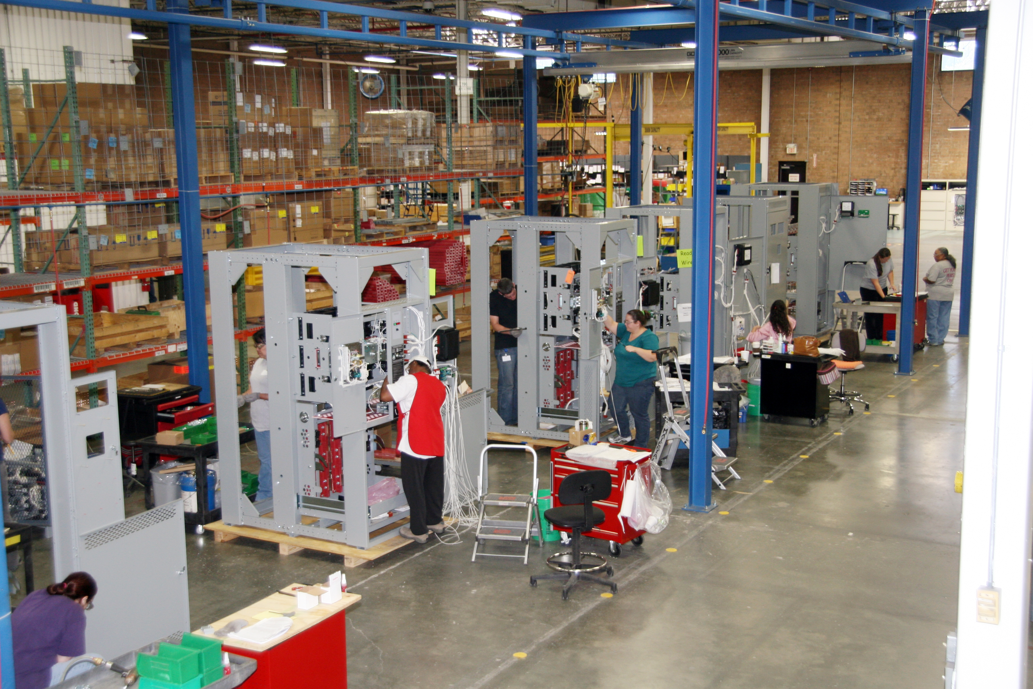 Shop Floor at ASCO Power Technologies.