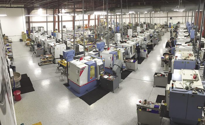 The production area at the plant in Batavia, Ill., where the company relocated.