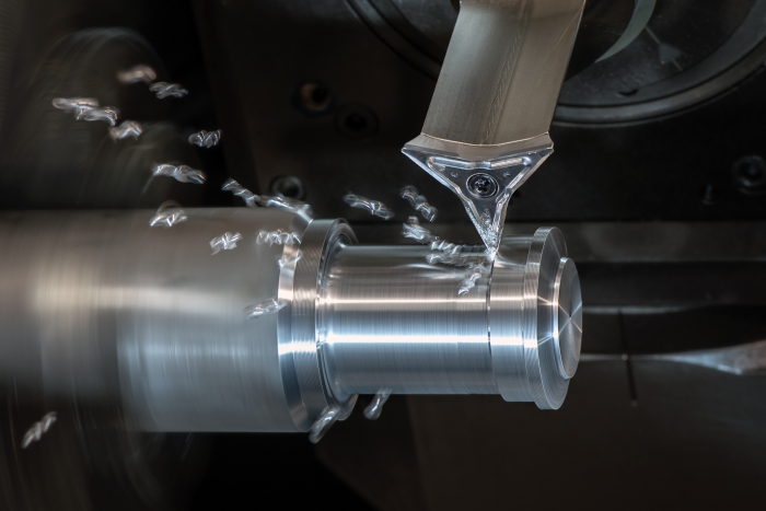 High Dynamic Turning with FreeTurn tools enables the lead angle to be changed during machining and 40% higher feed rates. Photo credit: Ceratizit Group
