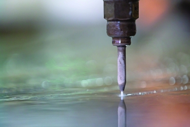 Waterjet technology can cut any thickness of material that fits under the head.