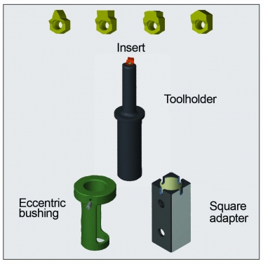 The duMONT Minute Man tooling system allows users to broach through and blind keyways, keyways in a tapered bore and shaped or splined holes. Image courtesy of duMONT.