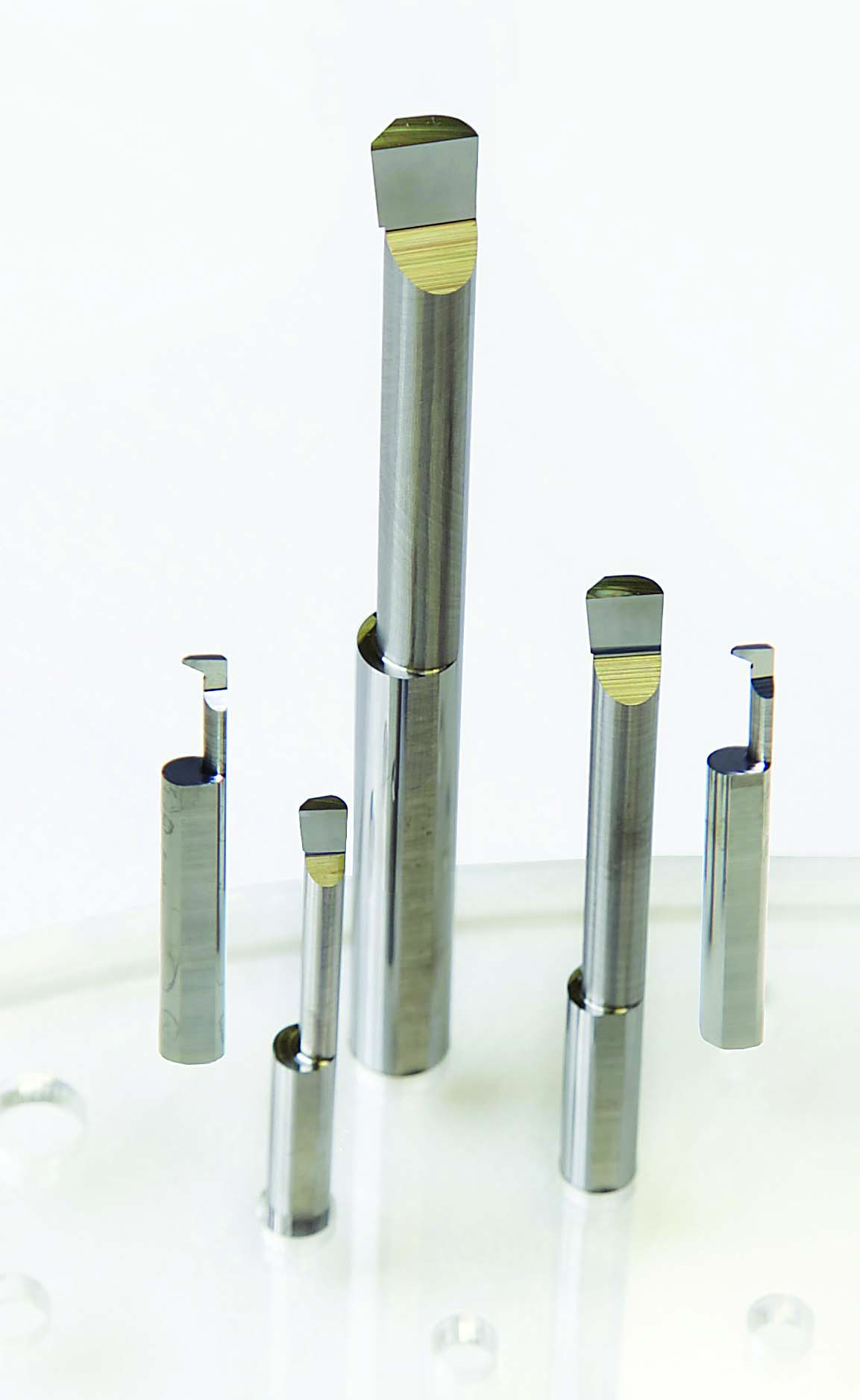 Scientific Cutting Tools Solid-carbide boring bars come in a range of sizes for different applications.
