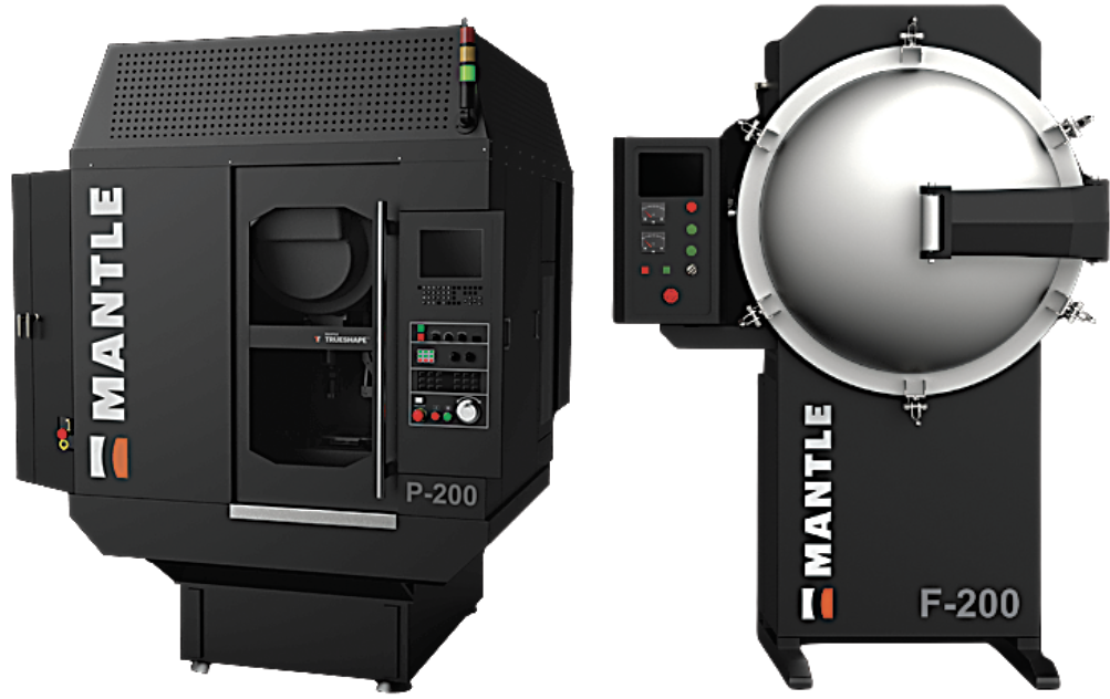 Mantle's hybrid system P-200 printer